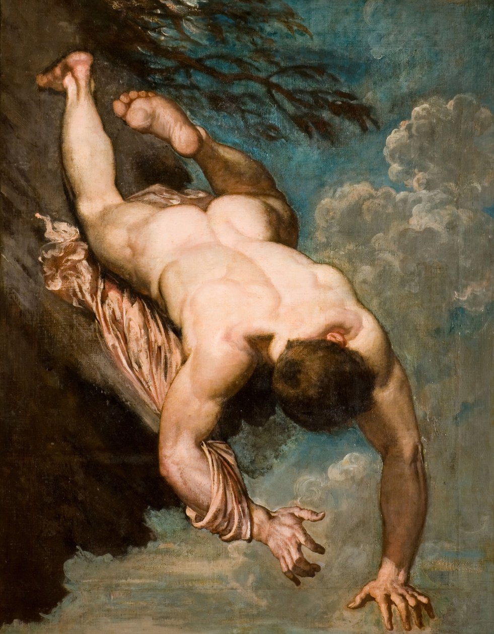 Manlio arrojado desde la roca, 1818 de William Etty