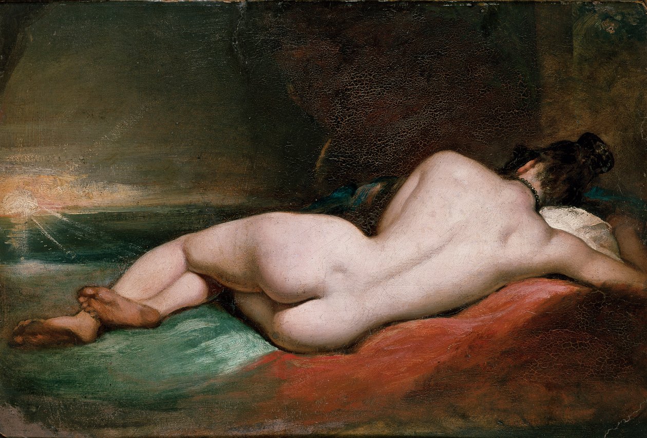 Mujer desnuda reclinada, principios del siglo XIX de William Etty