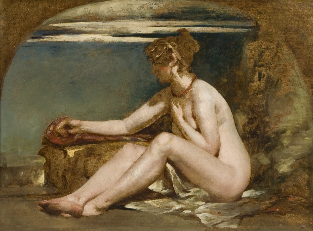 Desnudo sentado de William Etty