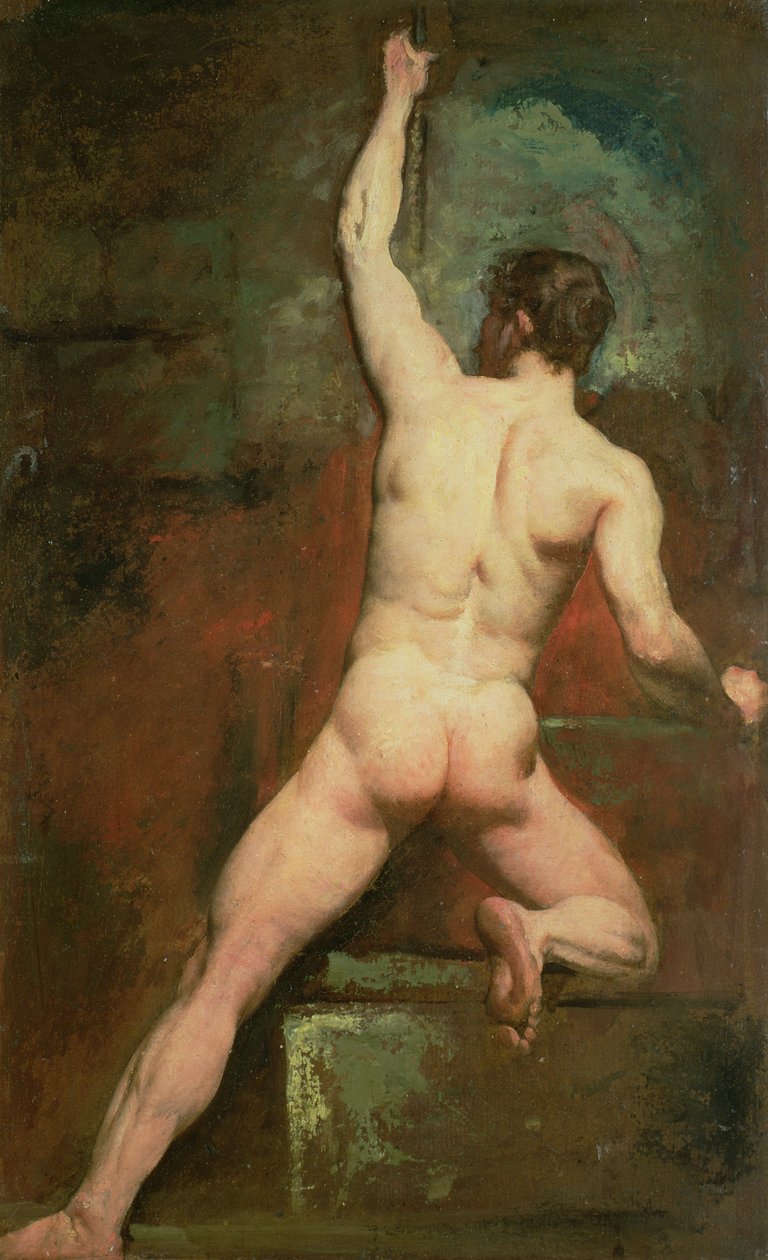 Estudio para un desnudo masculino de William Etty