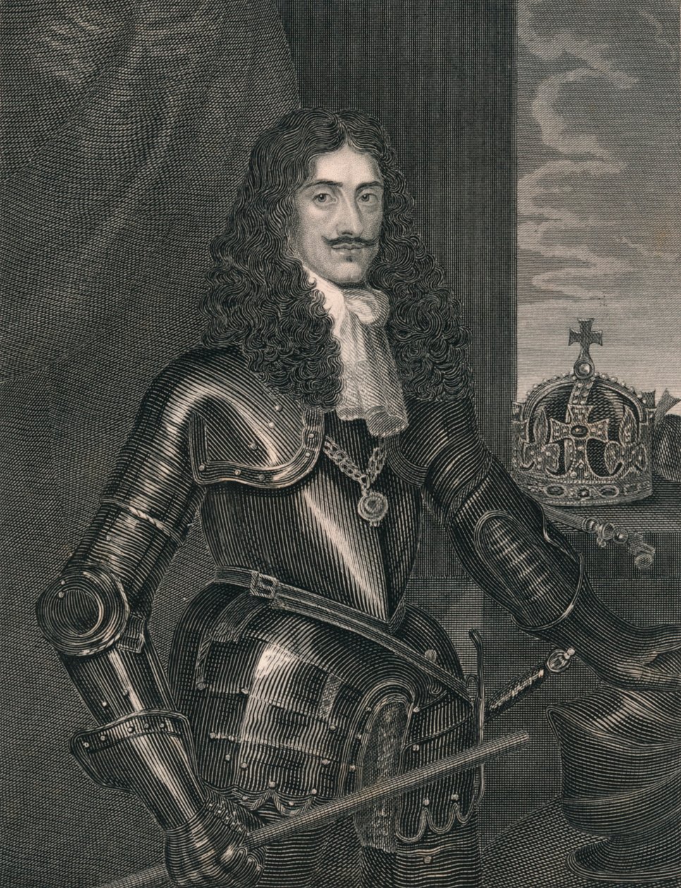 Rey Carlos II, mediados del siglo XIX de William Finden