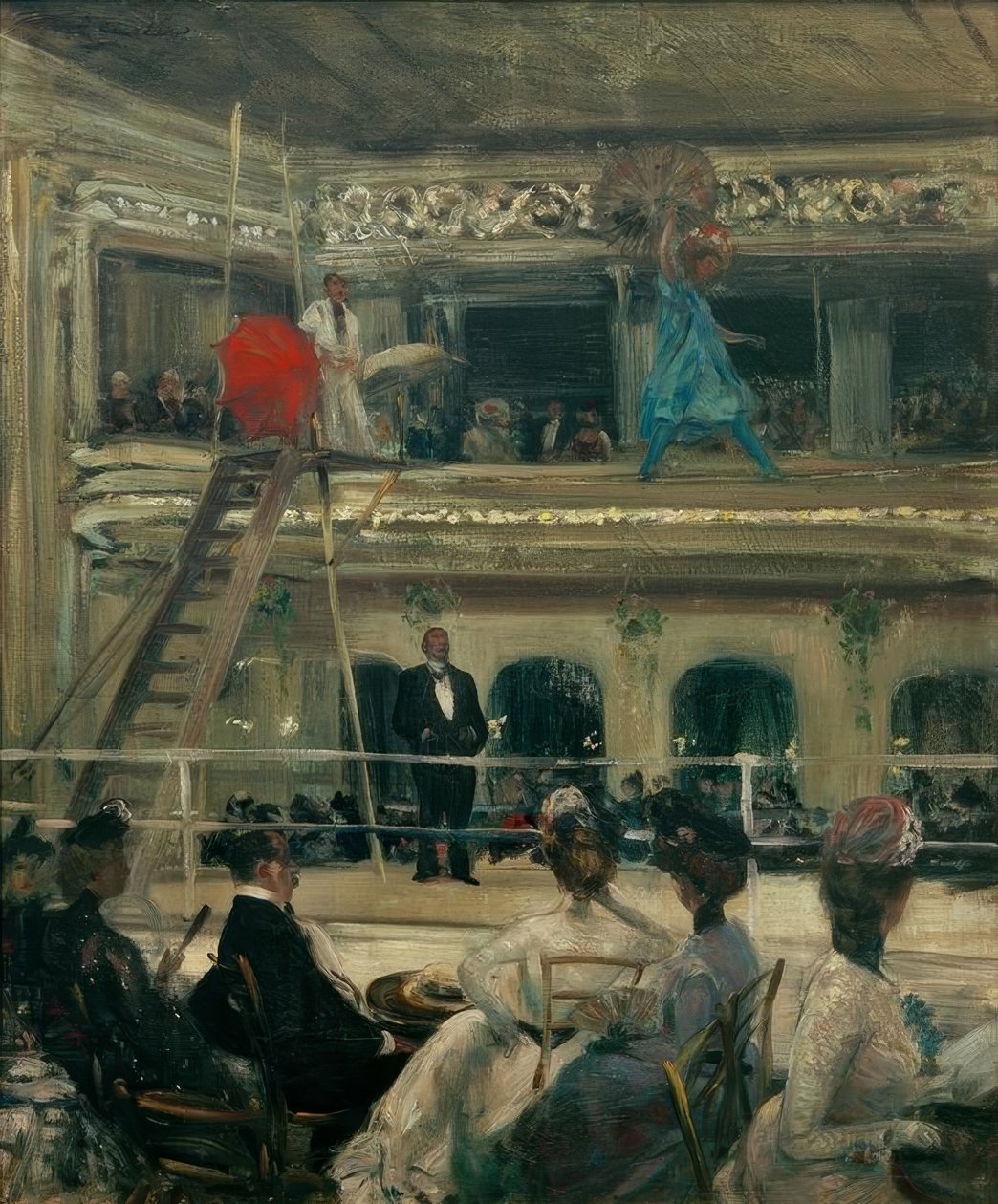 Jardín en la azotea de Hammerstein de William Glackens