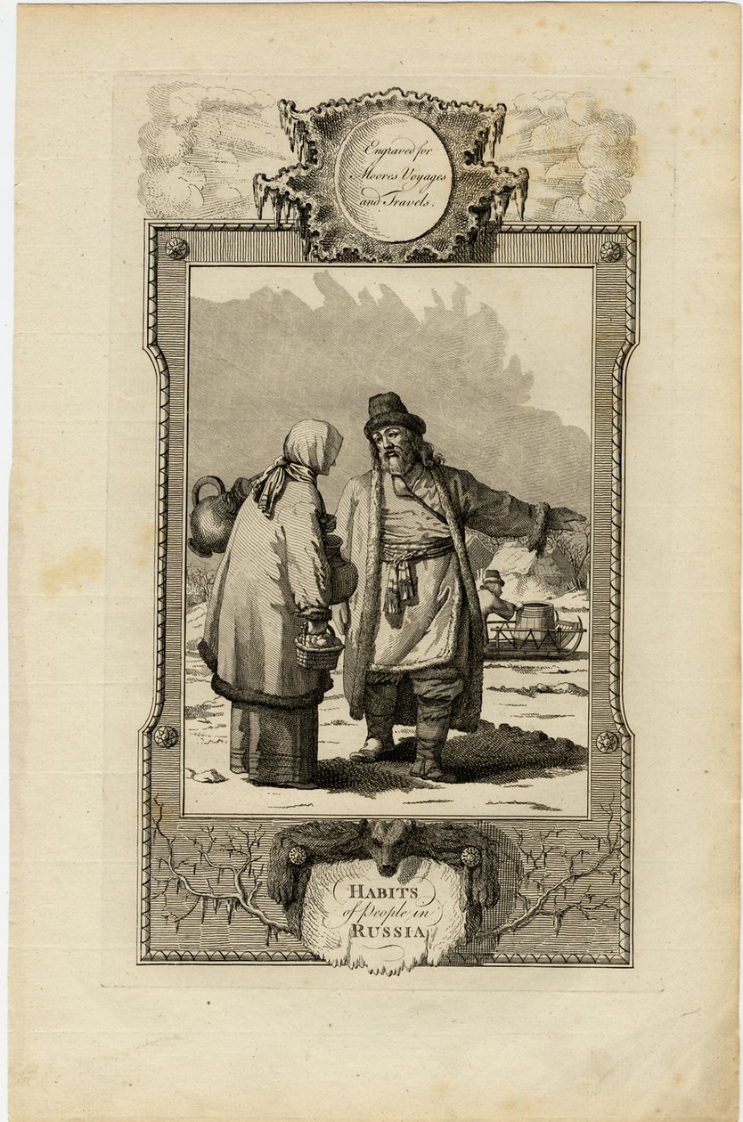 Hábitos de los moscovitas, ca 1730 de William Grainger