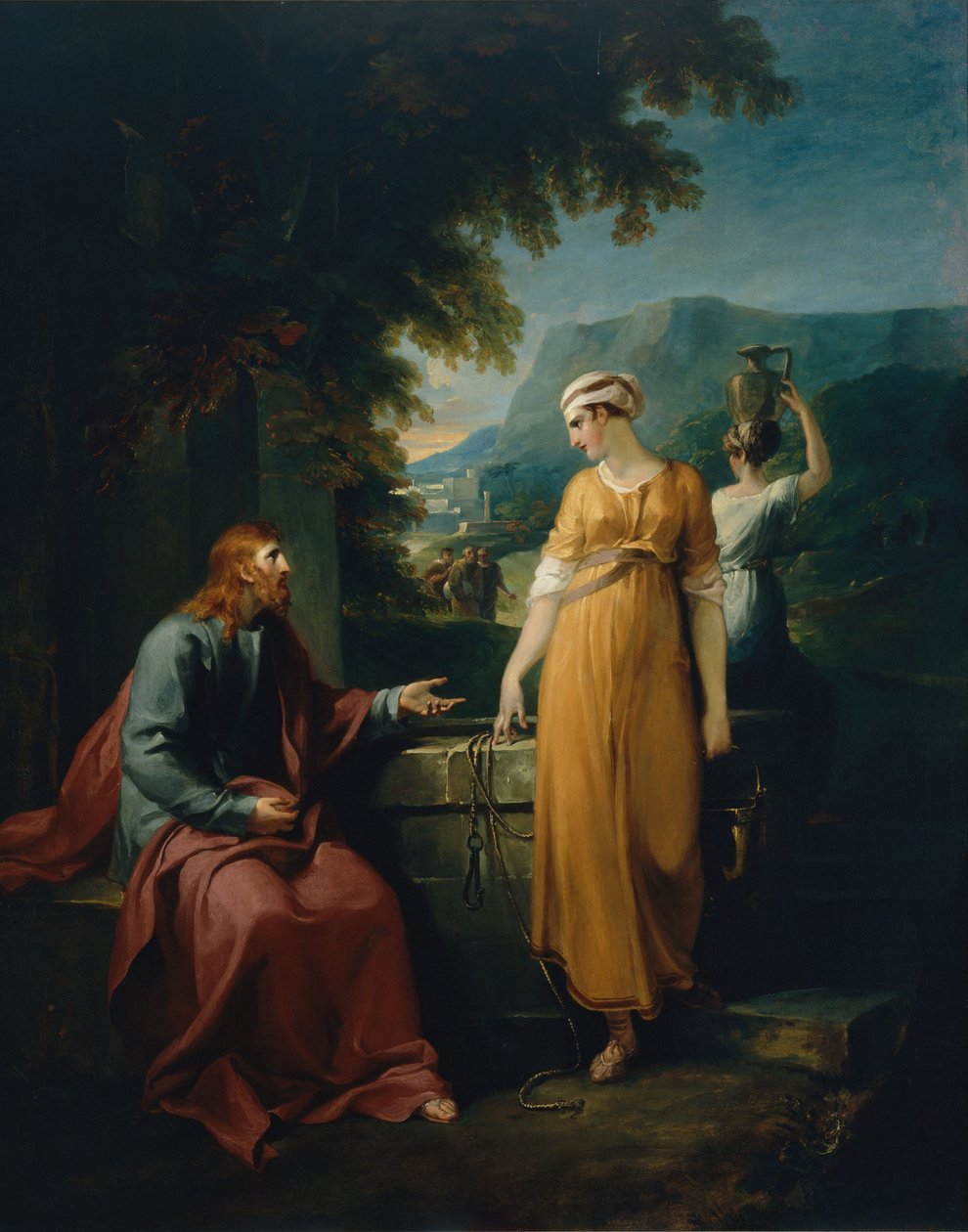Cristo y la mujer de Samaria de William Hamilton