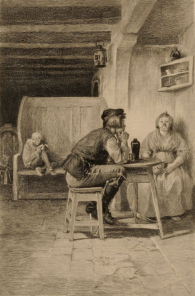 Sin título (escena en un pub) de William Harry Warren Bicknell
