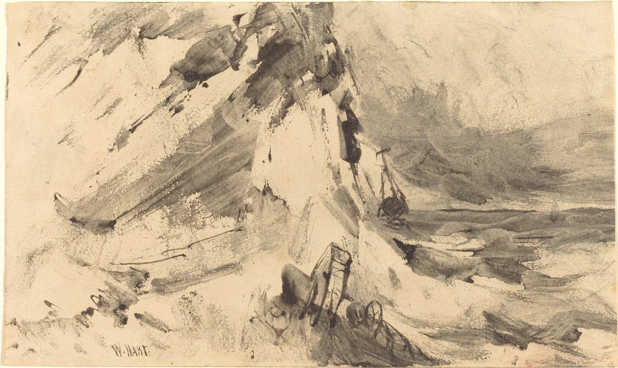 Naufragio en Tormenta de William Hart