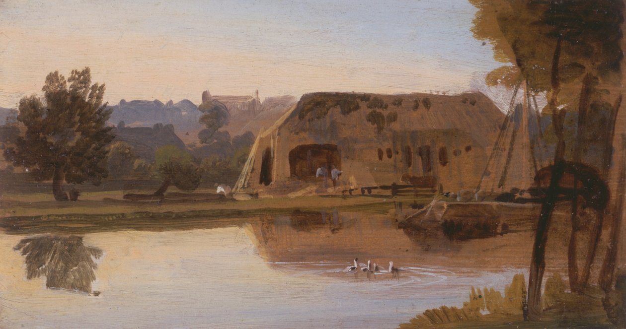 En el Kennet, Reading de William Havell