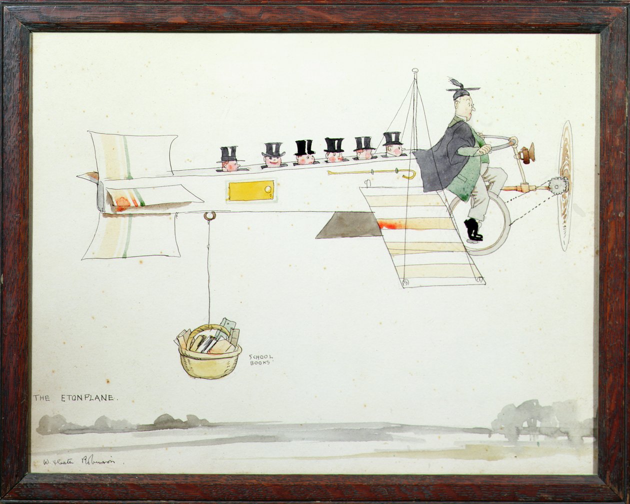 El avión de Eton de William Heath Robinson