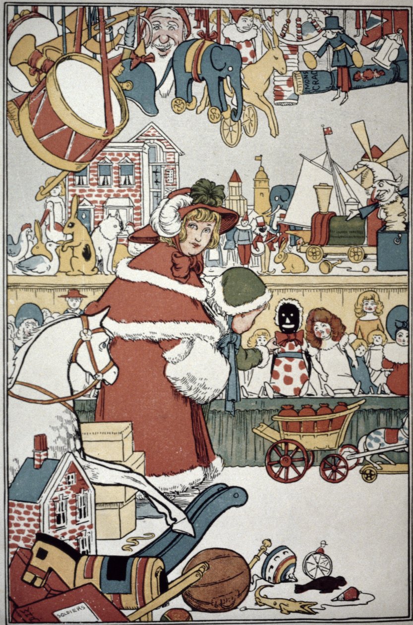 Juguetes para Navidad, c.1900 de William Heath Robinson