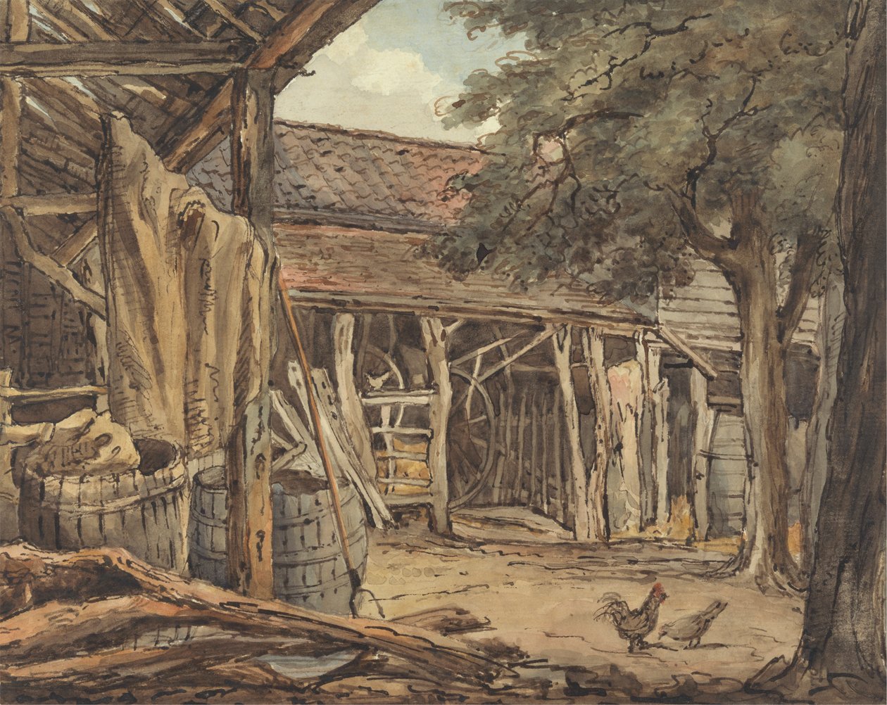Un corral de William Henry Hunt