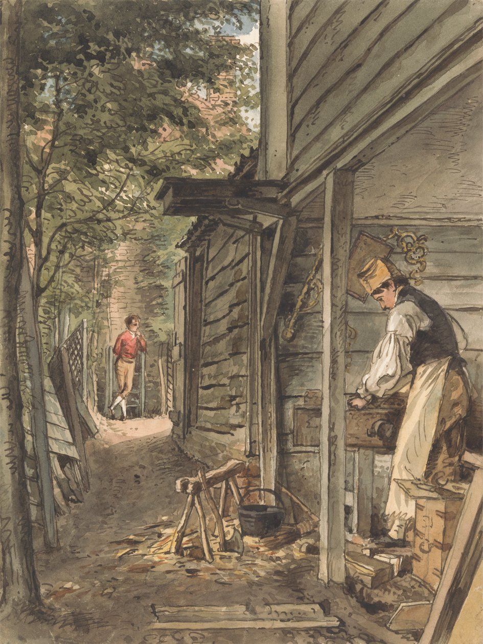 El carpintero del Dr. Munro en acción de William Henry Hunt