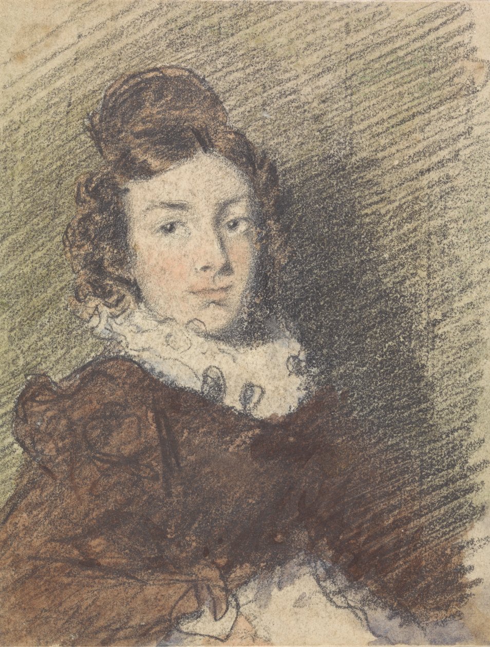 Retrato de niña de William Henry Hunt