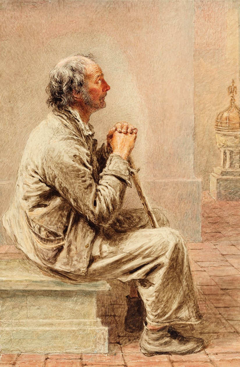 Devoción Rústica, c.1840 de William Henry Hunt