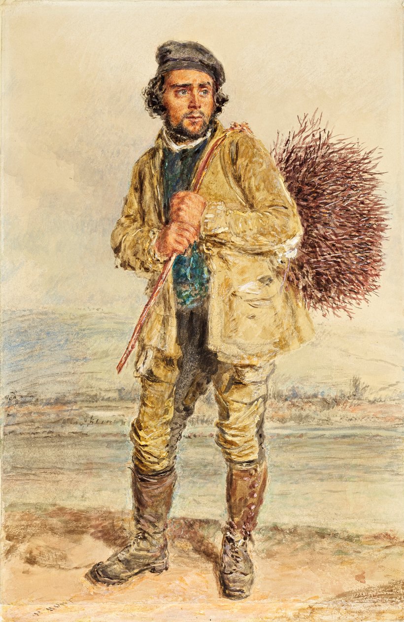 El recolector de escobas, c.1830 de William Henry Hunt