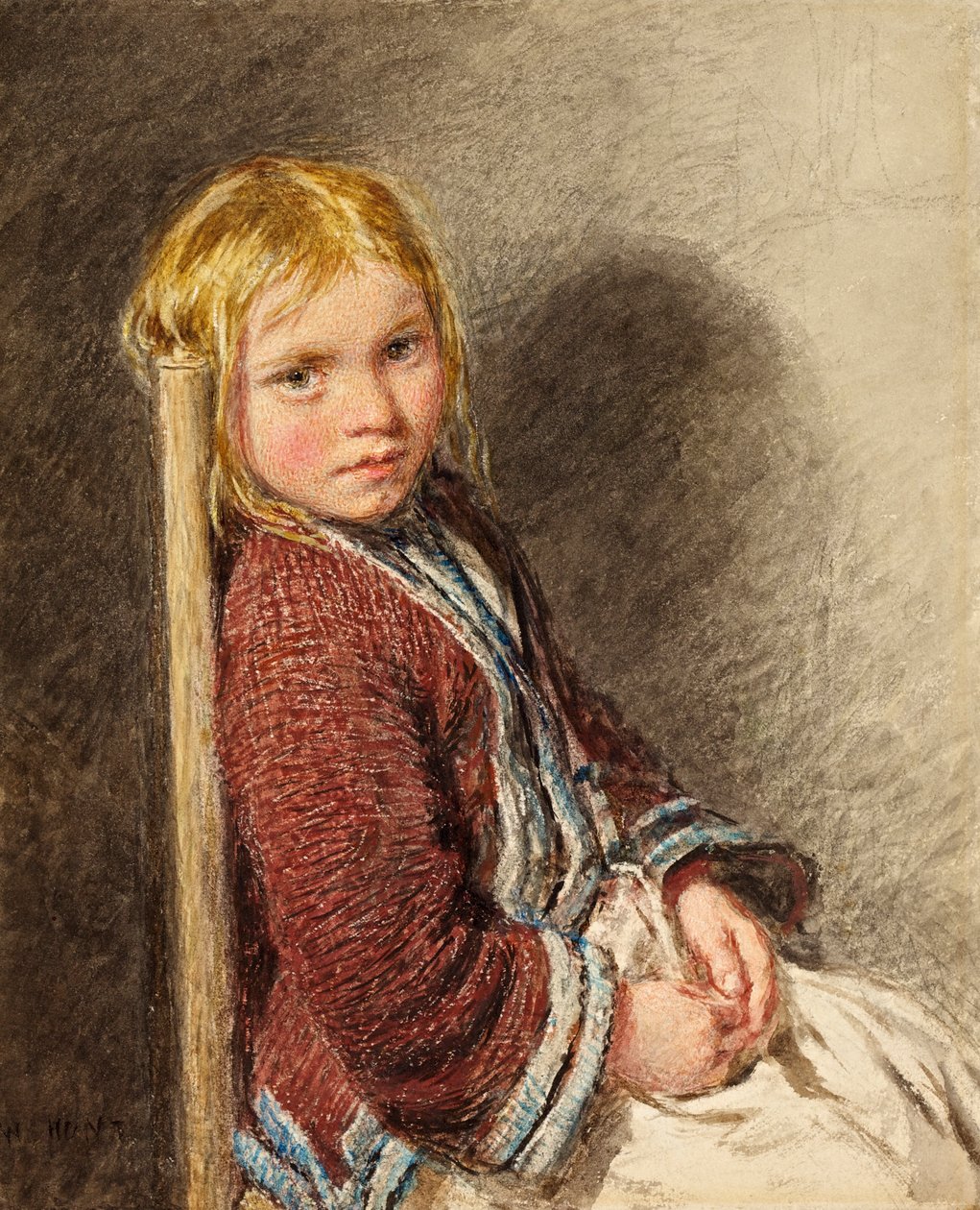 El modelo tímido, c.1840 de William Henry Hunt