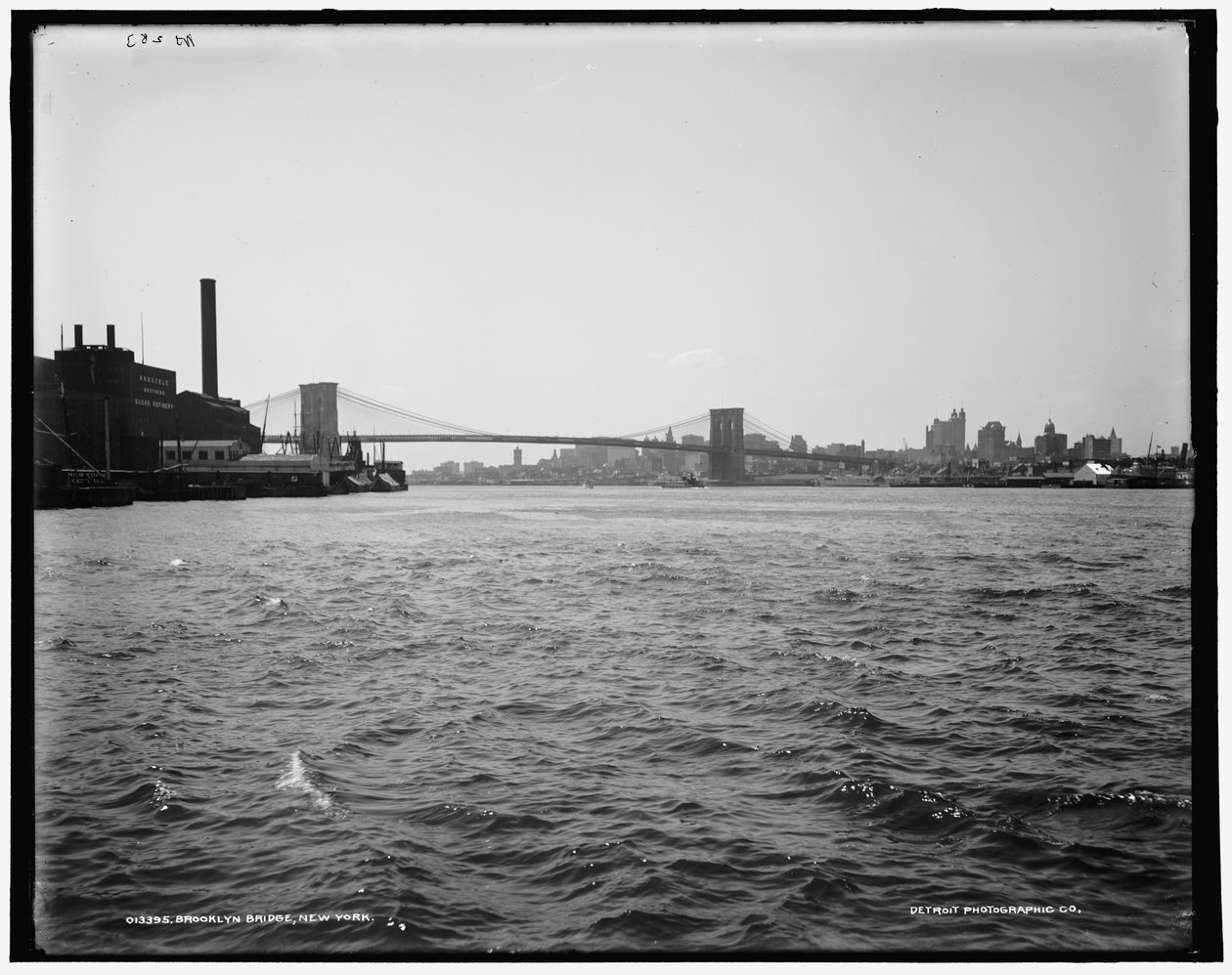 Puente de Brooklyn, Nueva York, c.1900 de William Henry Jackson