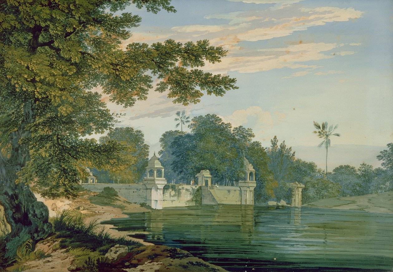 Una Vista Cerca de Agra, c.1780 de William Hodges