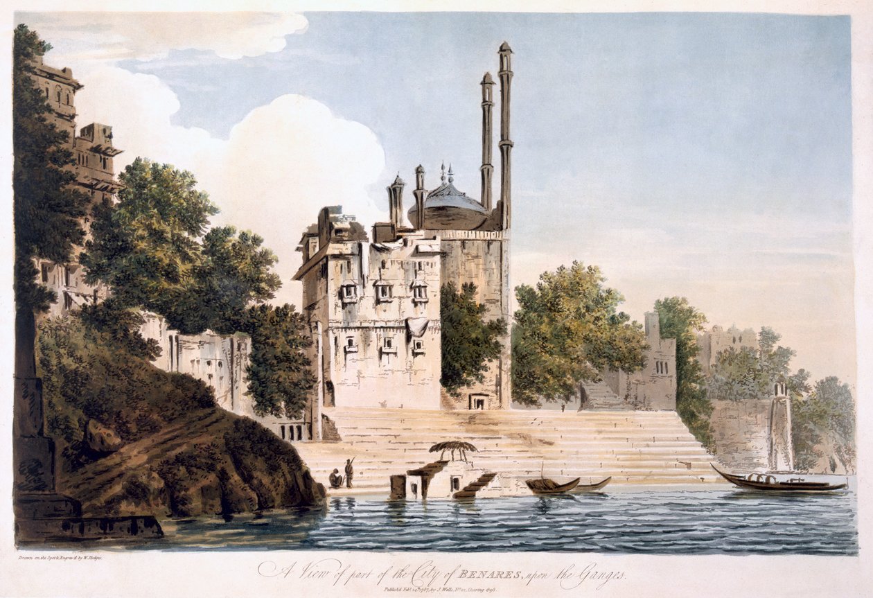 Benarés en el Ganges, 1787 de William Hodges