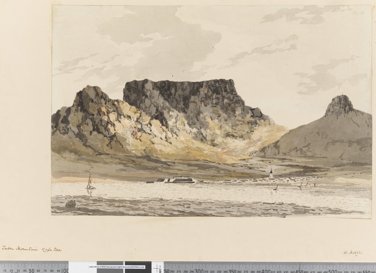 Página 10 Montaña de la Mesa, Ciudad del Cabo de William Hodges