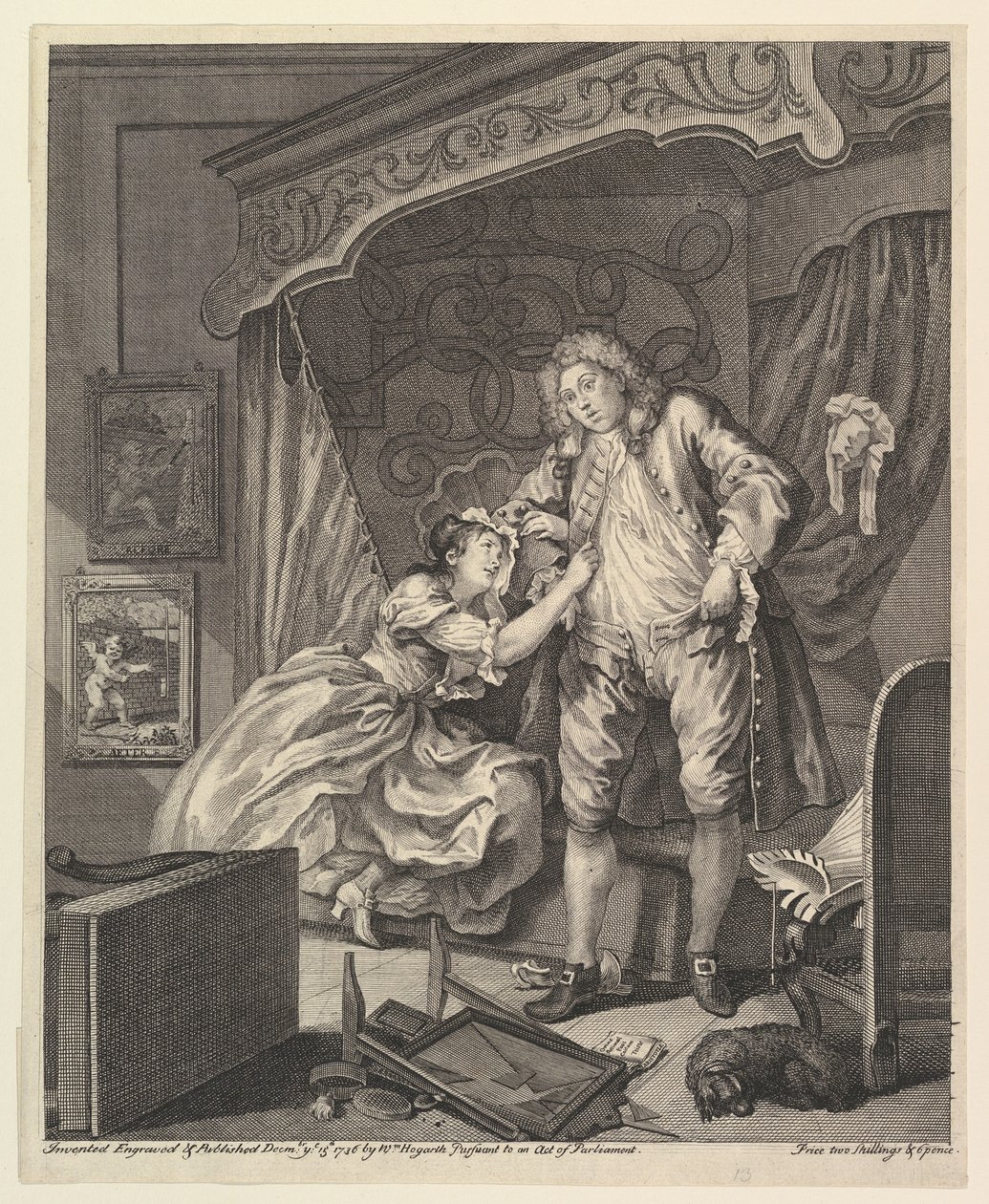 Después, 15 de diciembre de 1736 de William Hogarth