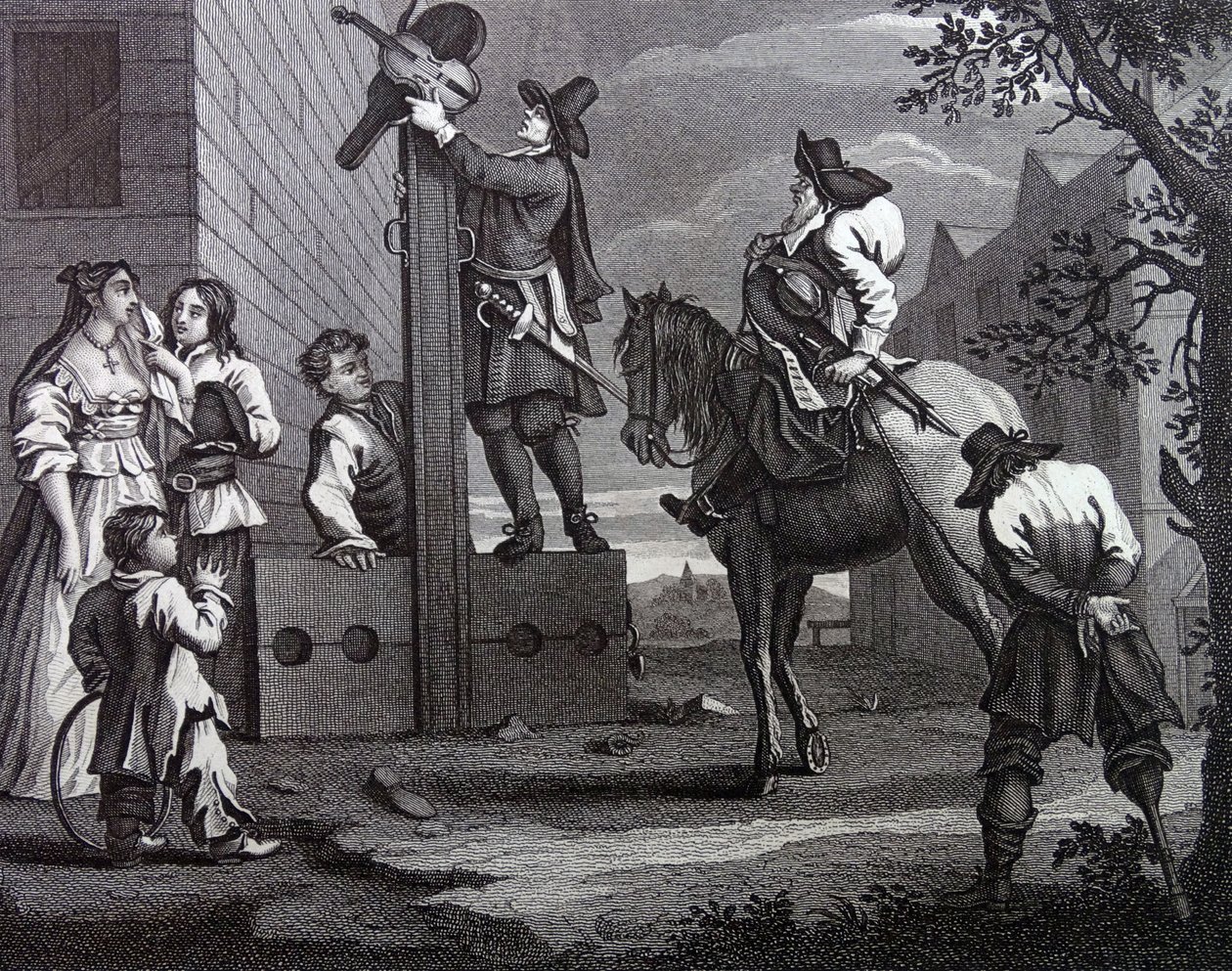 Frontispicio de "Hudibras" de Samuel Butler de William Hogarth