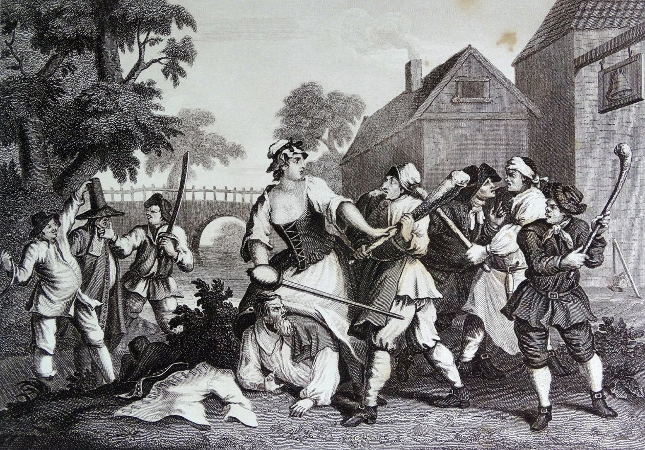 Frontispicio de "Hudibras" de Samuel Butler de William Hogarth