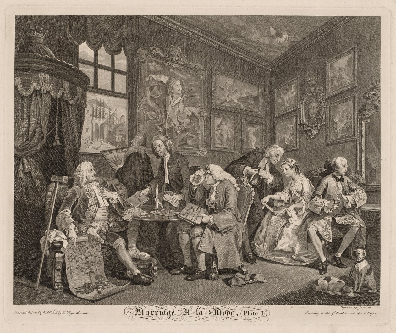 Matrimonio a la moda de William Hogarth