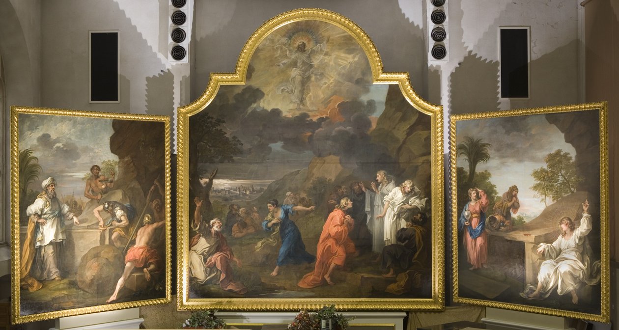 El retablo de St Mary Redcliffe (tríptico) de William Hogarth