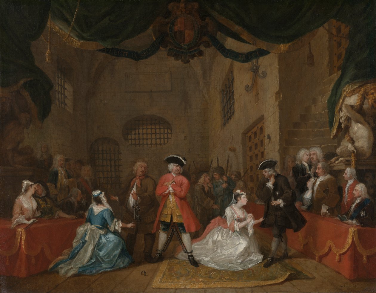 La ópera del mendigo de William Hogarth