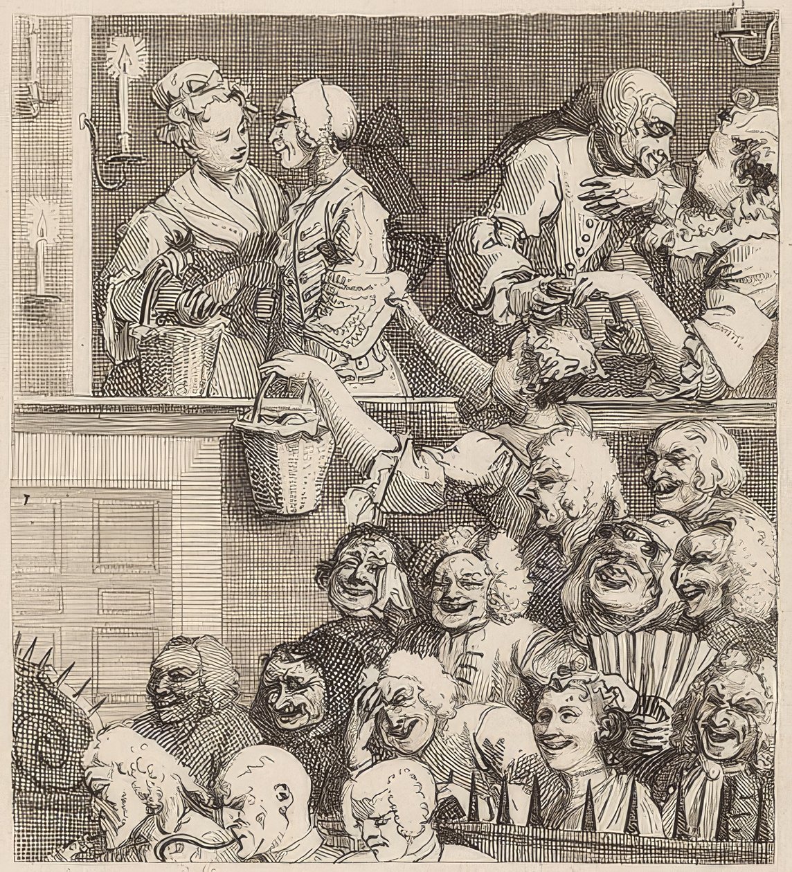 El público risueño de William Hogarth
