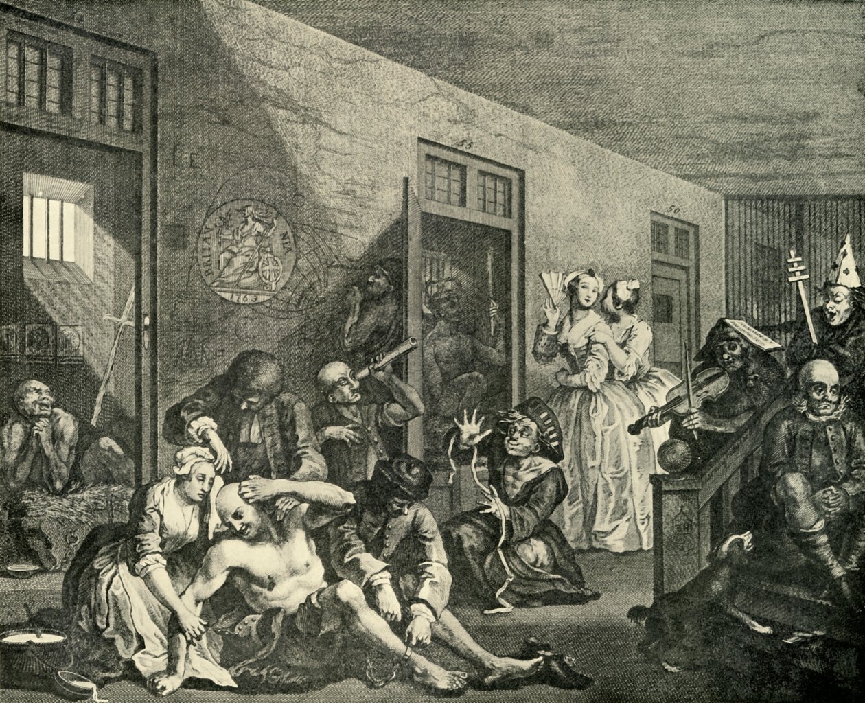 Tratamiento de los Locos de William Hogarth