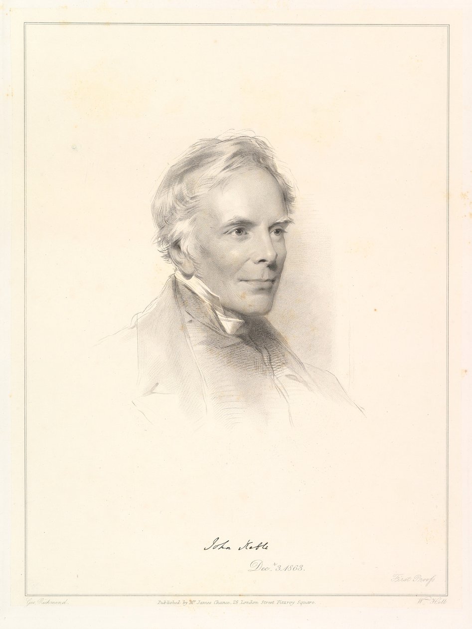 Retrato de John Keble, 1863 de William Holl