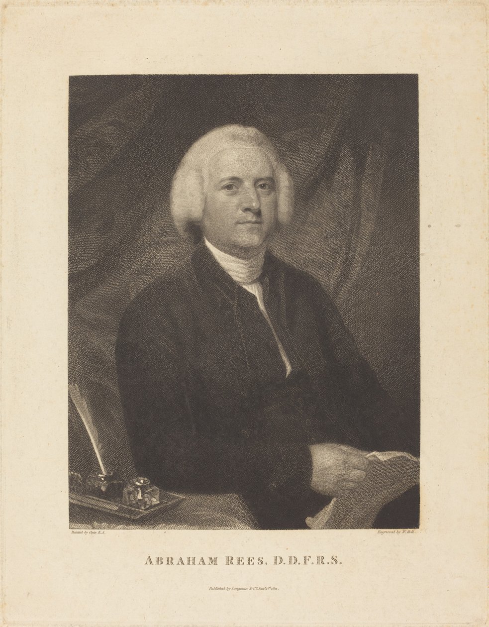 Abraham Rees de William Holl I after John Opie