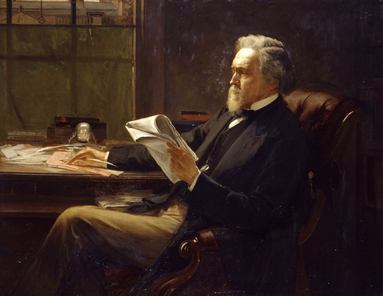 Retrato de George Jacob Holyoake de William Holyoake
