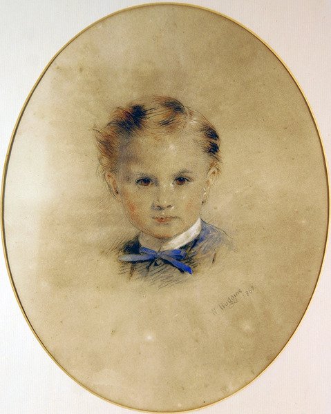 Retrato de un niño de William Huggins