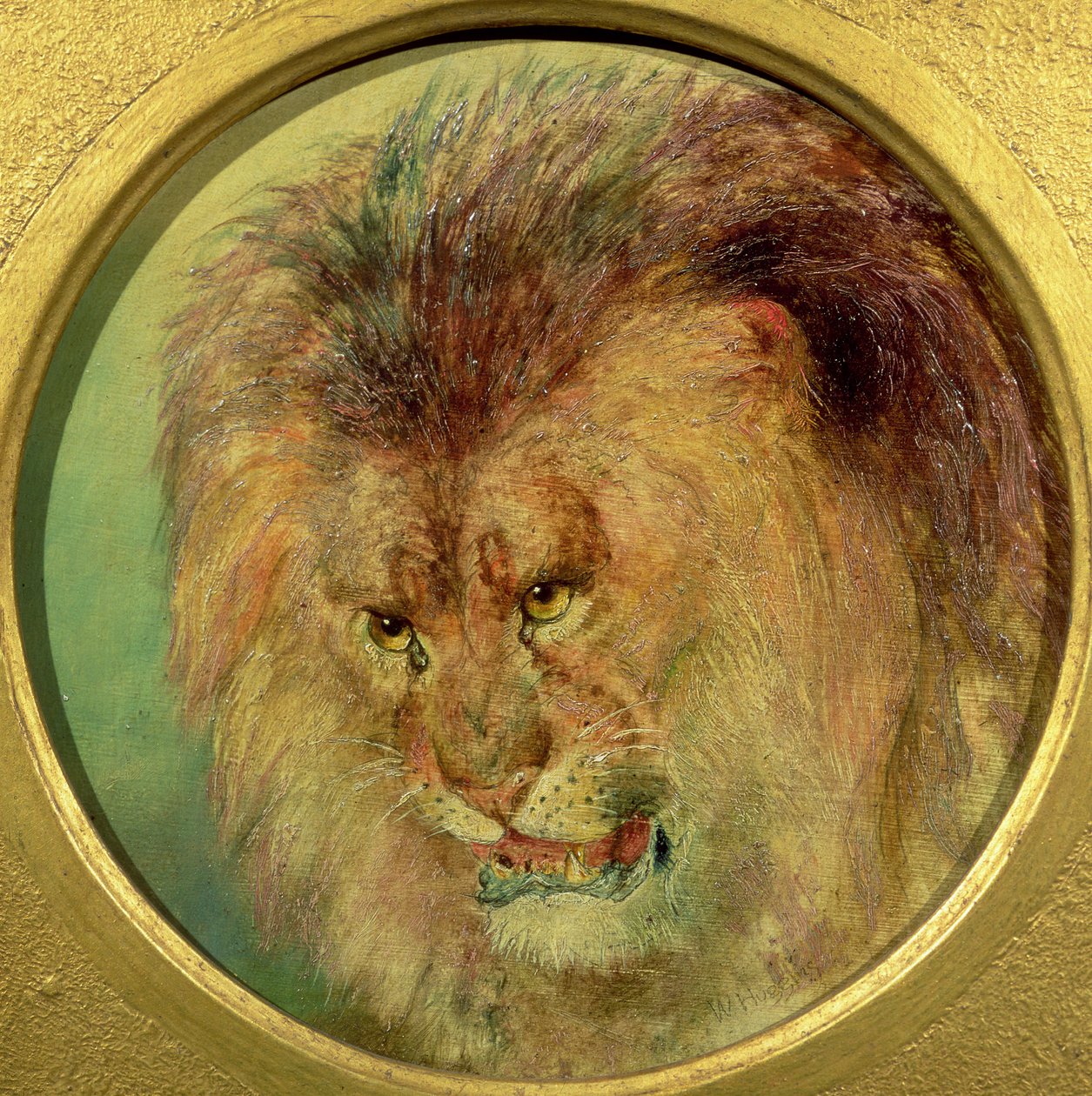 Estudio de un león de William Huggins