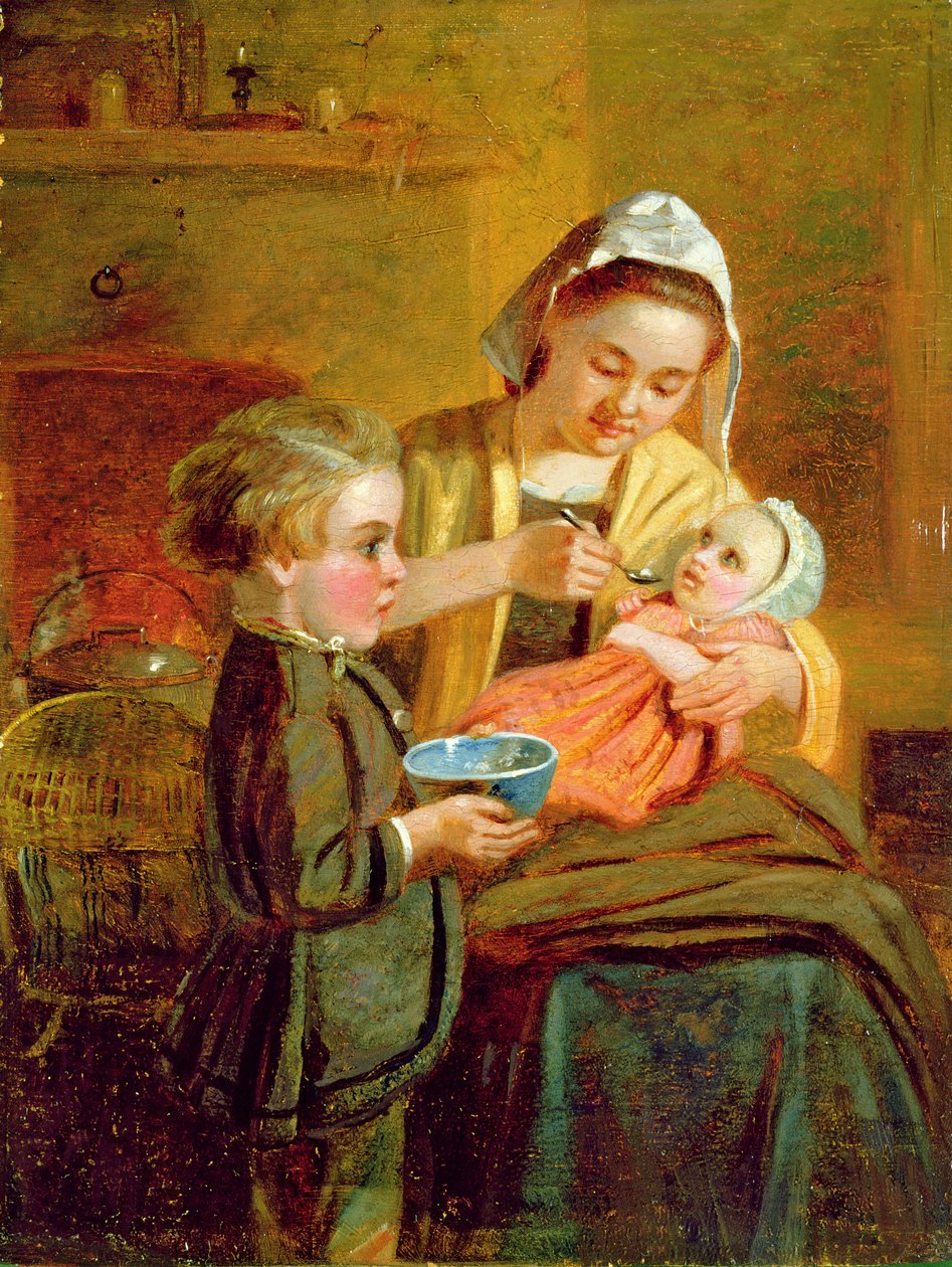 Alimentando al bebé de William I Bromley