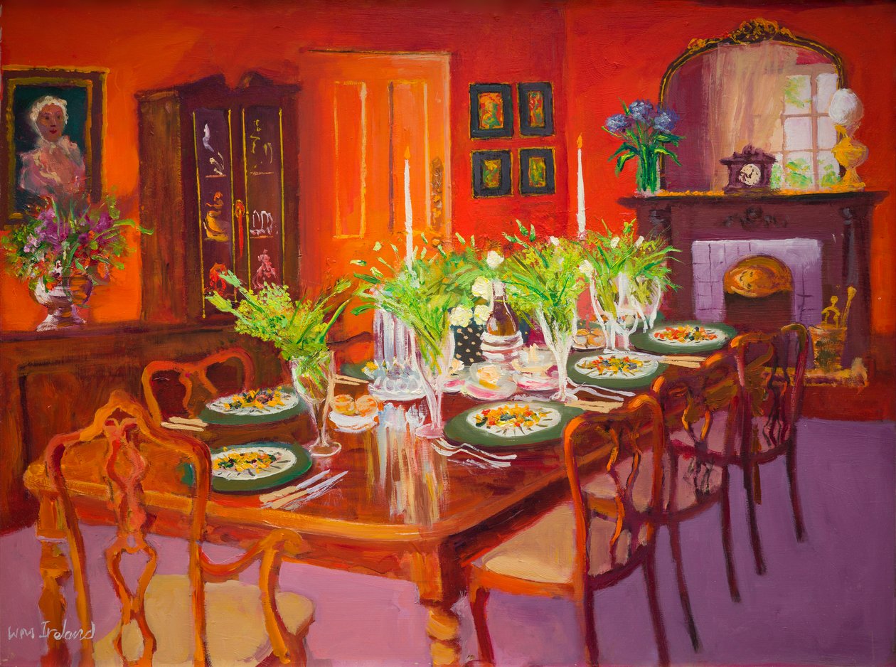 Comedor (óleo sobre tabla) de William Ireland