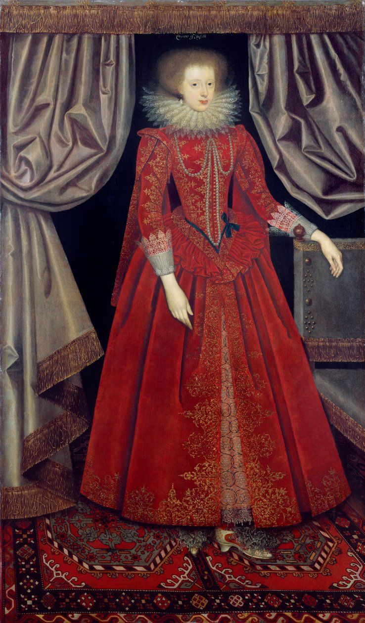 Catherine Howard, condesa de Suffolk, c1615 de William Larkin
