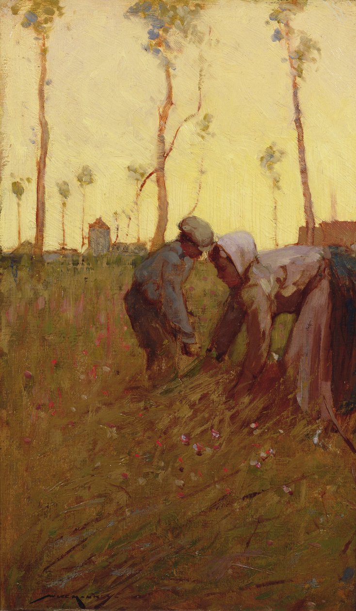 Hay Time (óleo sobre lienzo) de William Lee Hankey