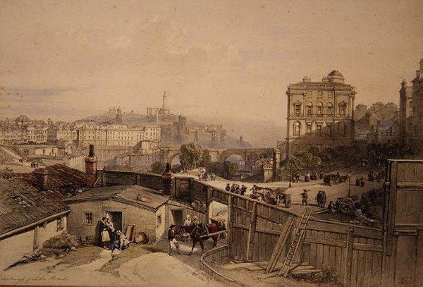 Edimburgo desde el Mound de William Leighton Leitch