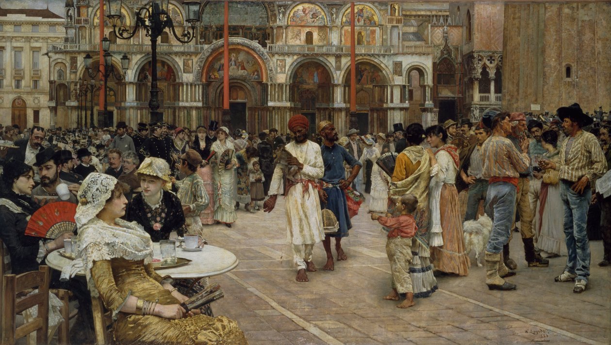 La Piazza di San Marco, Venecia, 1883 de William Logsdail