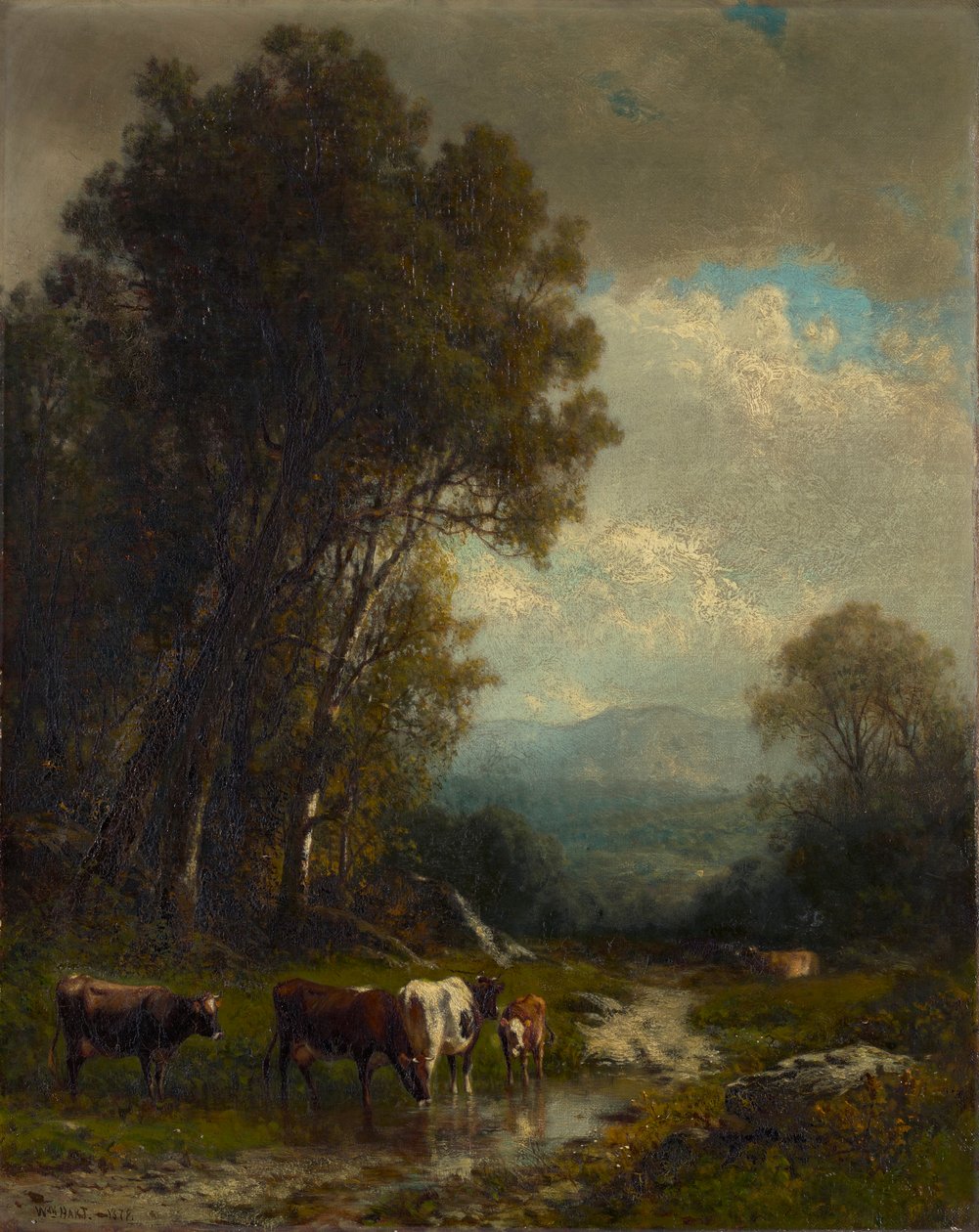 paisaje con ganado de William M. Hart