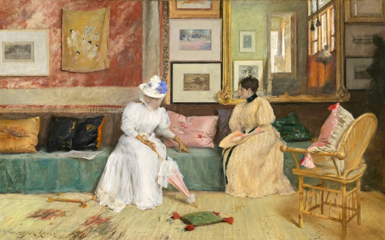 Una llamada amistosa, 1895 de William Merritt Chase