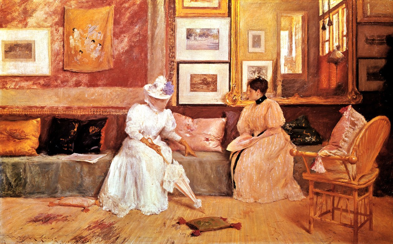 Una llamada amistosa, 1895 de William Merritt Chase