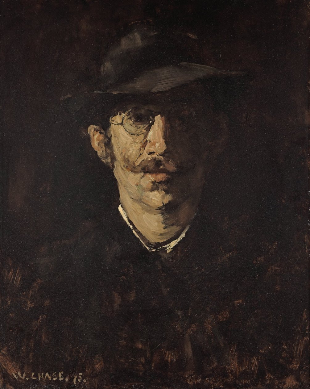 Retrato de Hugo von Habermann de William Merritt Chase