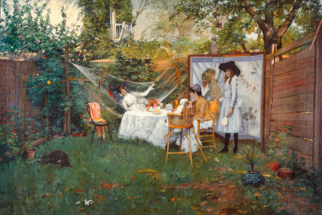 Desayuno al aire libre de William Merritt Chase
