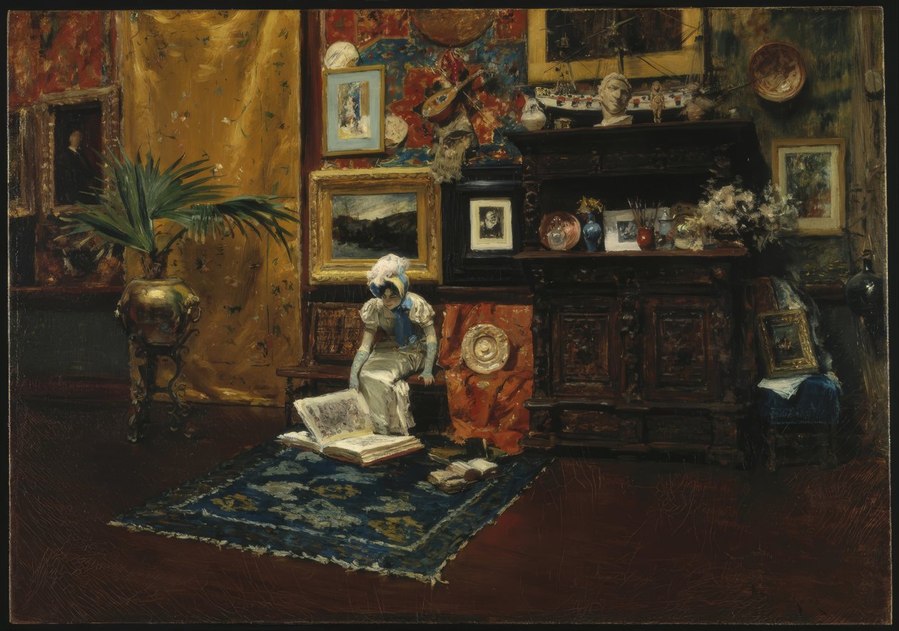 Interior del estudio de William Merritt Chase