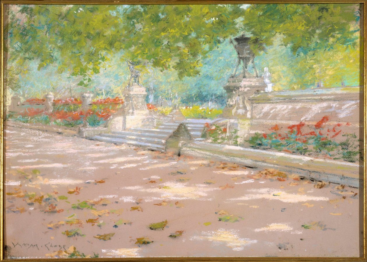 Terraza, Prospect Park de William Merritt Chase