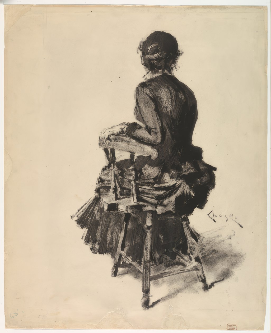 Mujer sentada de William Merritt Chase
